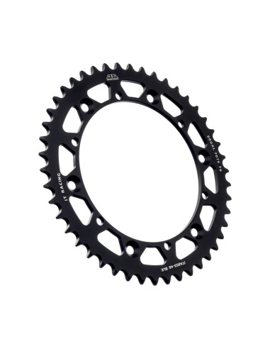 corona moto jt sprockets 46 dientes p 520 aluminio negro jta853 46blk