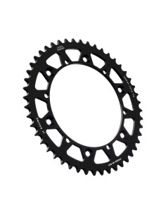 corona moto jt sprockets 48 dientes p 520 aluminio negro jta853 48blk