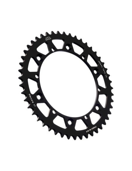 corona moto jt sprockets 48 dientes p 520 aluminio negro jta853 48blk