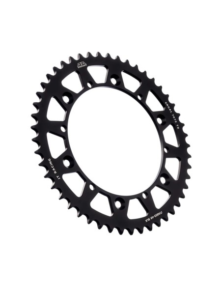 corona moto jt sprockets de aluminio de 49 dientes jta853 49blk