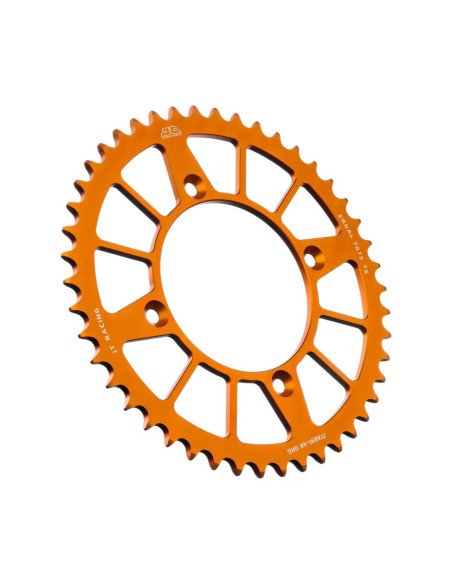 corona moto jt sprockets 46 dientes p 520 alum naranja jta891 46org