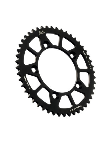 corona moto jt sprockets 48 dientes p 520 aluminio negro jta894 48blk