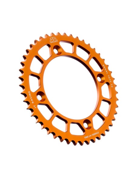 corona moto jt sprockets 47 dientes p 520 alum naranja jta895 47org