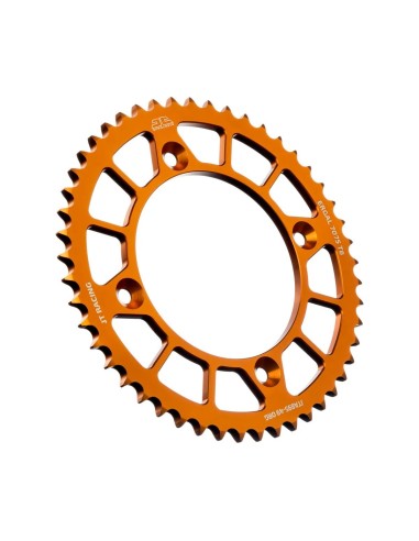 corona moto jt sprockets 49 dientes p 520 alum naranja jta895 49org