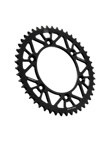 corona moto jt sprockets 47 dientes p 520 aluminio negro jta897 47blk