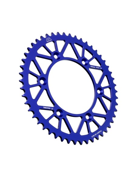 corona moto jt sprockets de aluminio de 50 dientes jta897 50blu