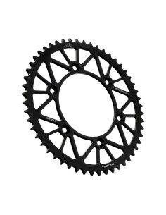 corona moto jt sprockets 52 dientes p 520 aluminio negro jta897 52blk