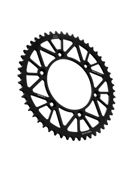 corona moto jt sprockets 52 dientes p 520 aluminio negro jta897 52blk