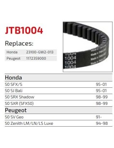correa de transmision moto jt sprockets premium jtb1004 2