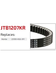 correa moto jt kevlar honda premium jtb1207kr 2