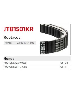 correa moto jt kevlar honda premium jtb1401kr 2