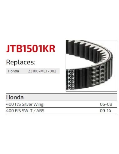 correa moto jt kevlar honda premium jtb1401kr