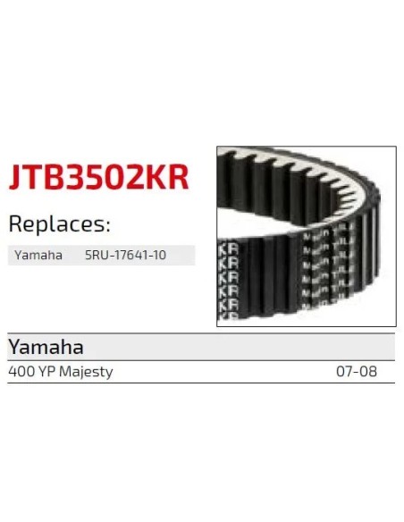 correa moto jt kevlar yamaha premium jtb3501kr