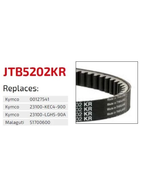 correa moto jt kevlar kymco premium jtb5301kr