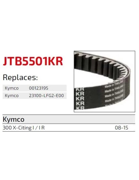 correa moto jt kevlar kymco premium jtb5405kr