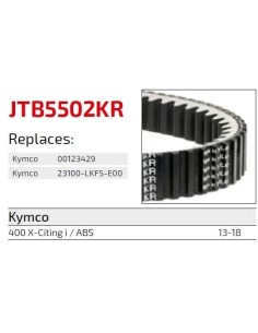 correa moto jt kevlar kymco premium jtb5501kr 2