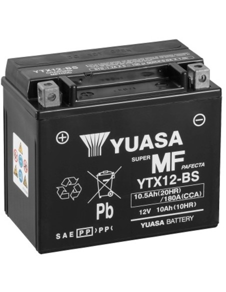 Batería Yuasa YTX12-BS Sin Mantenimiento