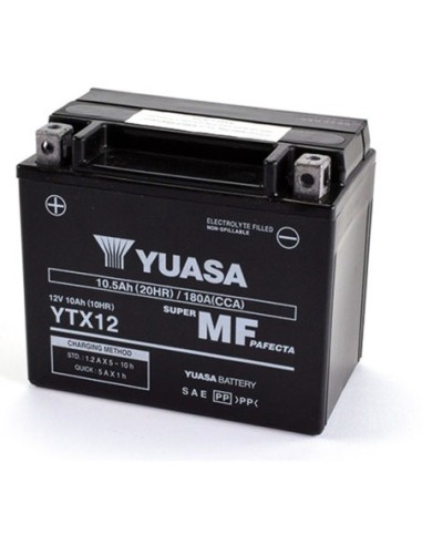 Batería Yuasa YTX12-WC Precargada