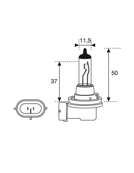 lampara para motos halogena h11 xl xenon laser 52xl