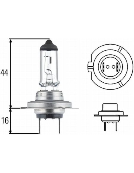 lampara para moto h7 12v 55w larga duracion amolux 779ll