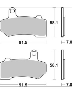 pastillas de freno traseras brembo 07hd17sp para harley davidson v rod prime line 2