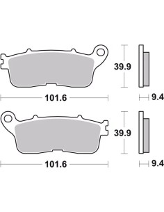 pastillas de freno moto brembo sinterizadas 07ho60sp 2