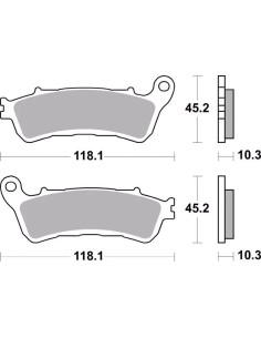 pastillas de freno moto brembo sinterizadas 07ho60sp 2