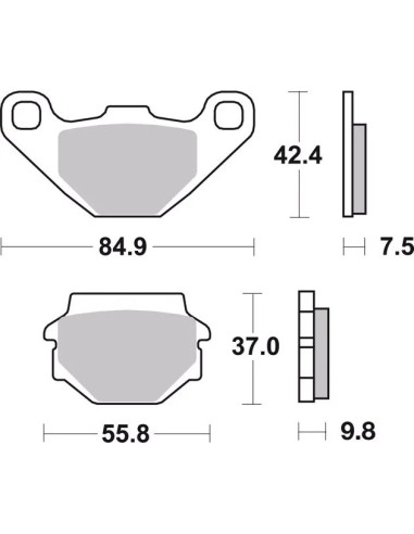 pastillas de freno moto brembo sinterizadas 07ya54sp
