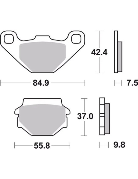 pastillas de freno moto brembo sinterizadas 07ya54sp