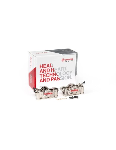 pinzas de freno radiales brembo racing gp4 rx cnc p4 32 100mm 220b01020