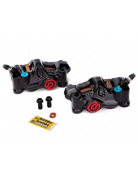 pinzas de freno radiales brembo racing cnc p4 32 cafe racer 484 108mm 220b47320