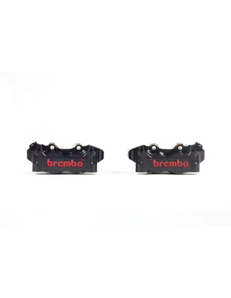 pinzas brembo racing pinzas de freno radiales cnc gp4 rb negras 100mm 220b47330