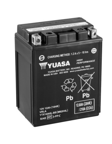 Batería Yuasa YTX14AHL-BS Alto Rendimiento