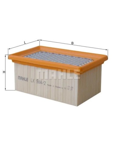 filtro de aire mahle lx9842