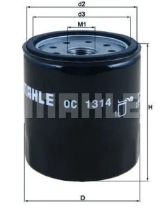filtro de aceite mahle oc1314