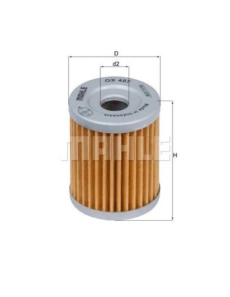 filtro de aceite mahle ox407