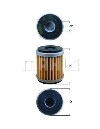 filtro de aceite mahle ox799