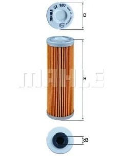 filtro de aceite mahle ox807