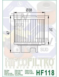 filtro de aceite hiflofiltro hf118 2