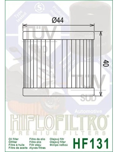 filtro de aceite hf 131 hiflofiltro