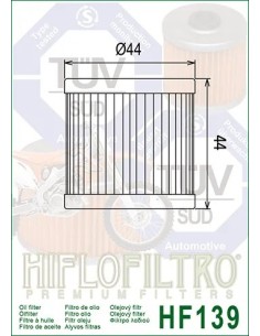 filtro de aceite hf 139 hiflofiltro 2