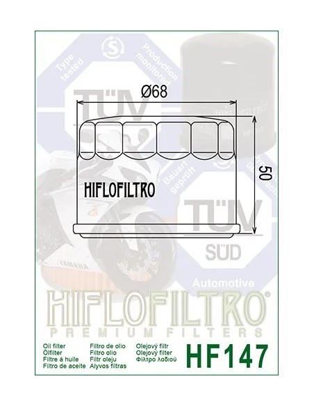 filtro de aceite hf 147 hiflofiltro