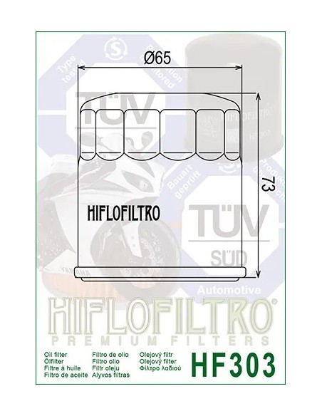 filtro de aceite hf 303 hiflofiltro