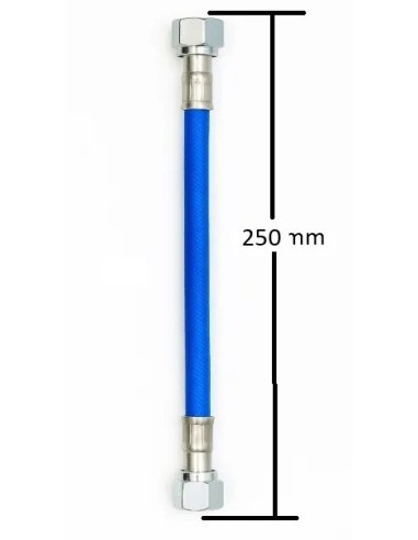 tubo de moto acero 250mm frentubo a06 0250 x1blu