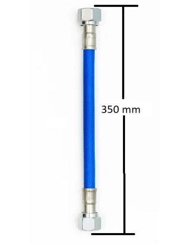 tubo de moto acero 350mm frentubo a06 0350 x1blu