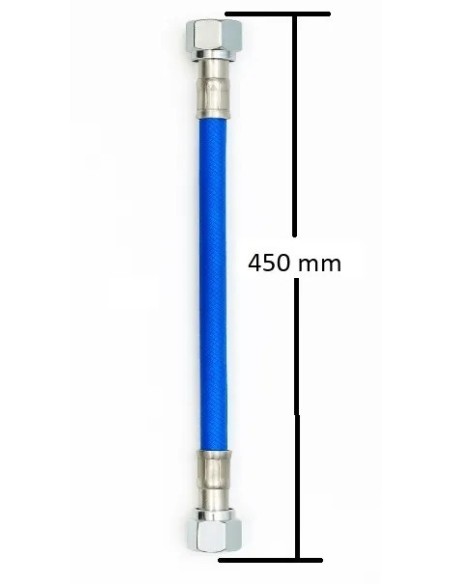 tubo de moto acero 450mm frentubo a06 0450 x1blu