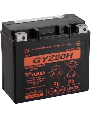 bateria para motocicleta yuasa mf 21 1ah wc gyz20h