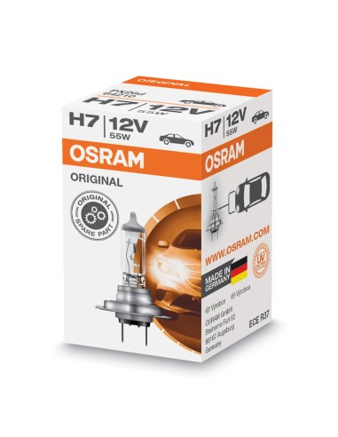 lampara faro de carretera osram h7 12v 55w 3200k halogena