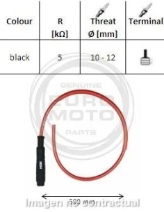 pipa bujia de moto ngk 8393 sd05fmc