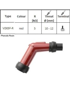 pipa bujia de moto ngk 8376 vd05fr